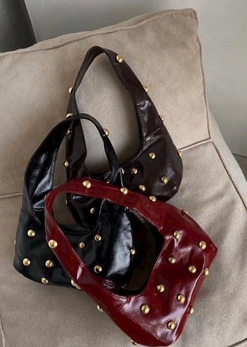 Zara Kahverengi Nakışlı Boncuk Detaylı Kadın Omuz Çantası