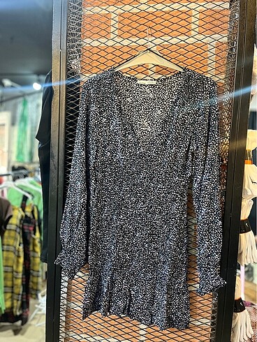 Pull and Bear Pull&Bear Çiçekli Uzun Kol Elbise
