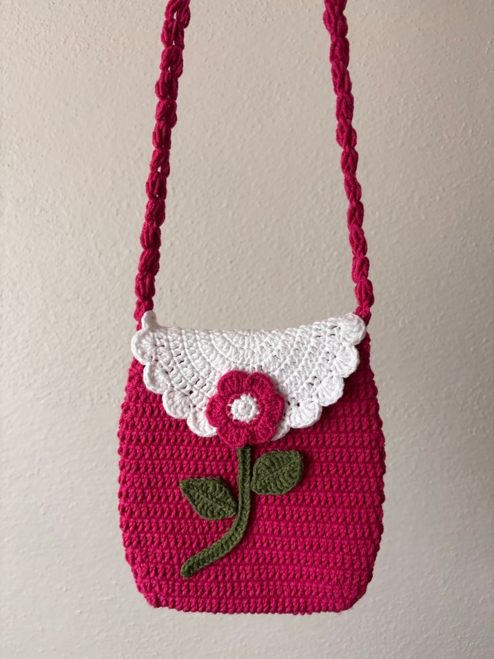 Örgü çocuk bayram çantası - Görsel 2