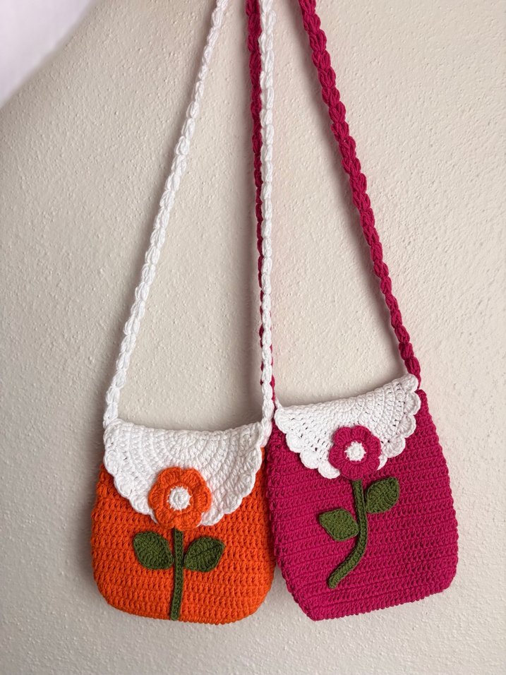 Örgü çocuk bayram çantası - Görsel 3