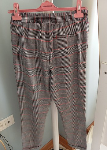 LC Waikiki Kadın Gri Pileli Midi Kumaş Pantolon