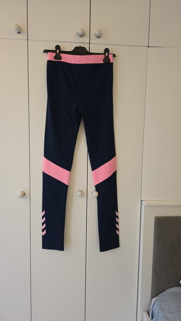 Kızlar için pembe detaylı tayt - Görsel 5