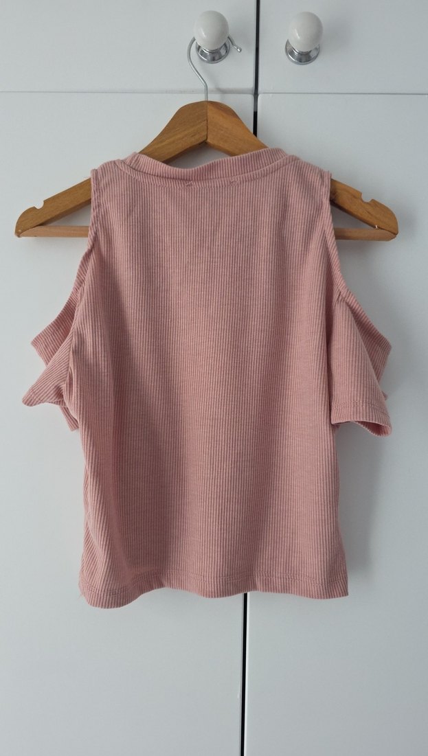 Kız Çocuk Pembe Kısa Kollu Tişört - Görsel 4