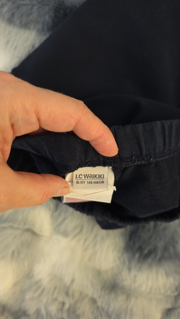 Lacivert Midi çocukRahat Kesim Tayt - Görsel 3