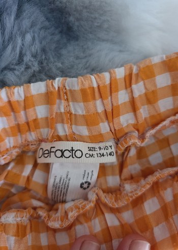 Turuncu Pötikareli Mini Şort - Görsel 7