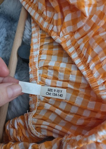 Turuncu Pötikareli Mini Şort - Görsel 3