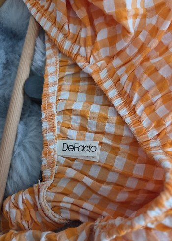 Turuncu Pötikareli Mini Şort - Görsel 6