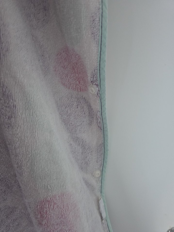 Mor Puantiyeli Kız Çocuk Plaj Panço - Görsel 4