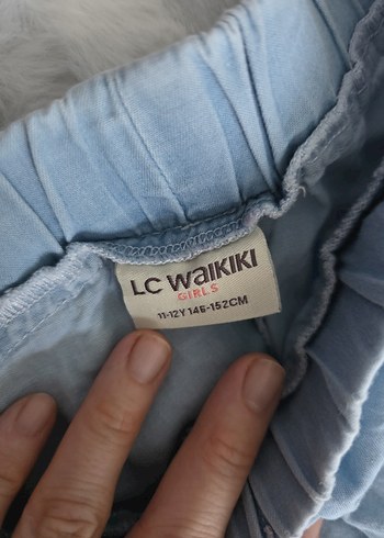 Fırfırlı Mavi Midi Jean - Görsel 4