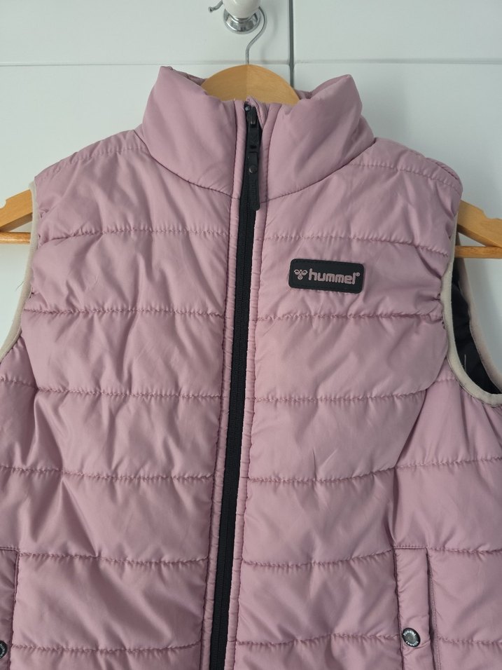 Kız Çocuk Pembe Fermuarlı Yelek - Görsel 4