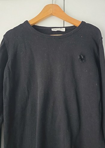 Siyah Çocuk Basic Sweatshirt - Görsel 2