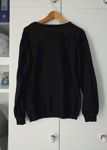 Siyah Çocuk Basic Sweatshirt - Görsel 3