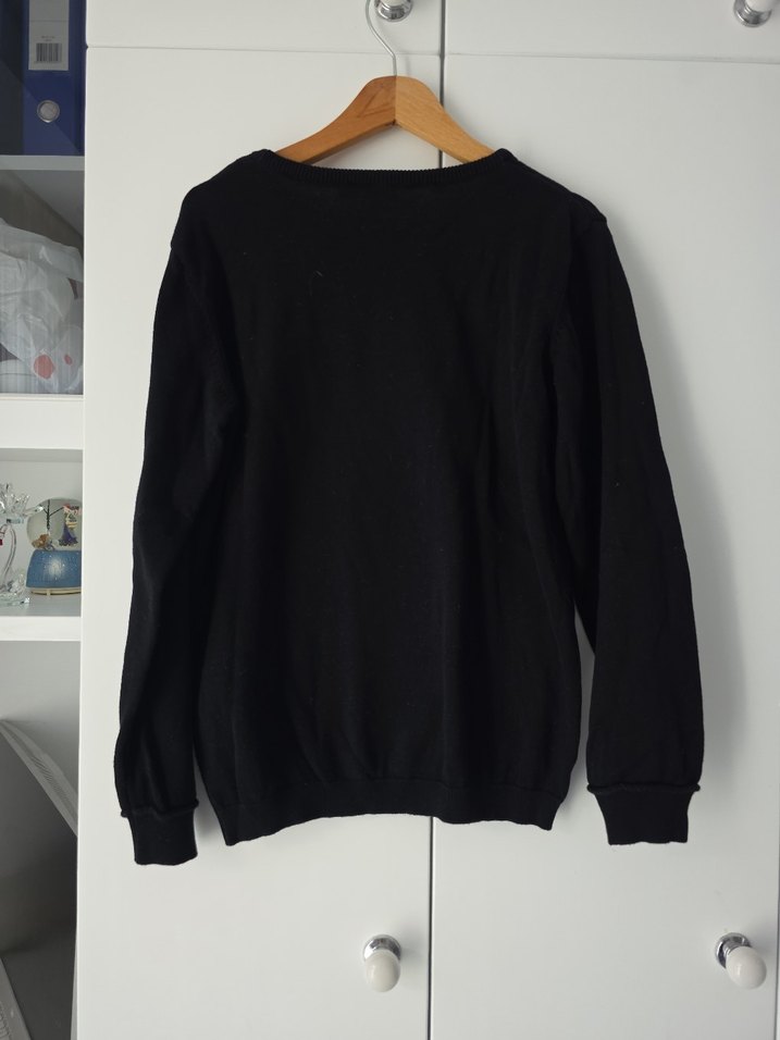Siyah Çocuk Basic Sweatshirt - Görsel 3