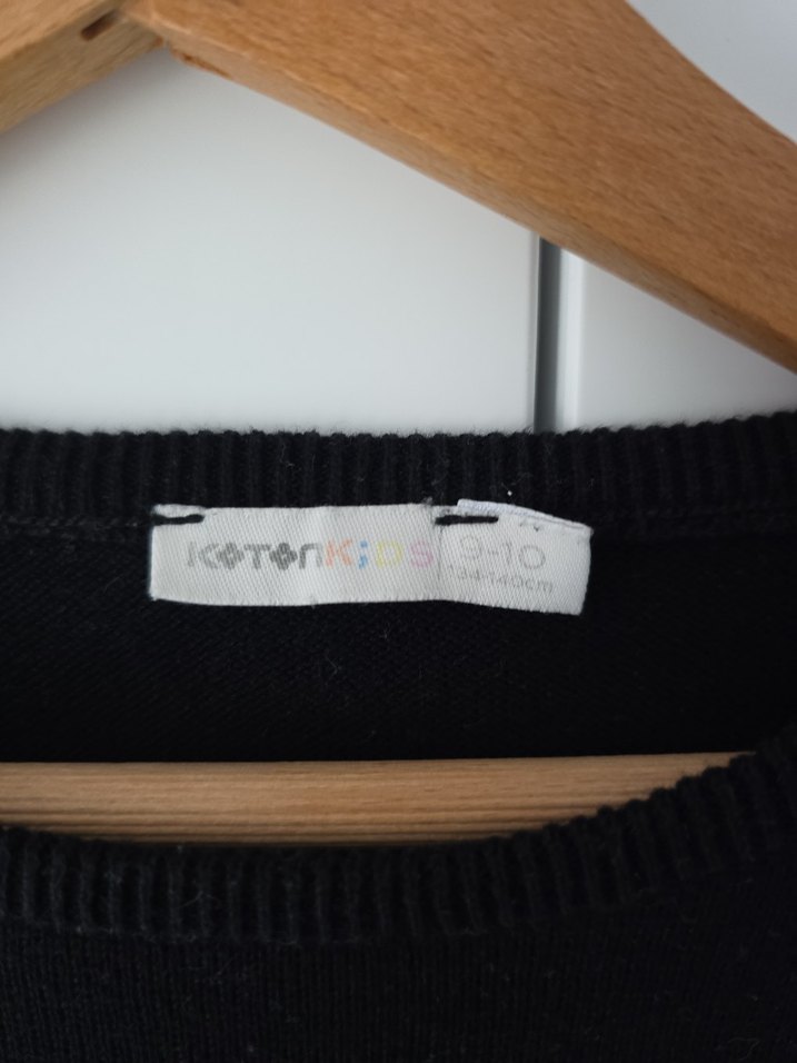 Siyah Çocuk Basic Sweatshirt - Görsel 4