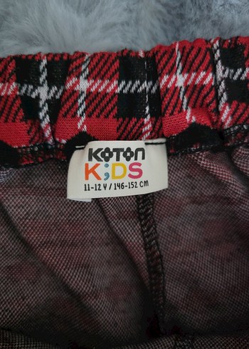 Kırmızı Kareli Mini Etek Şort - Görsel 4