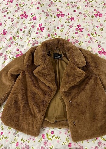Pull and bear peluş kürk - Görsel 3
