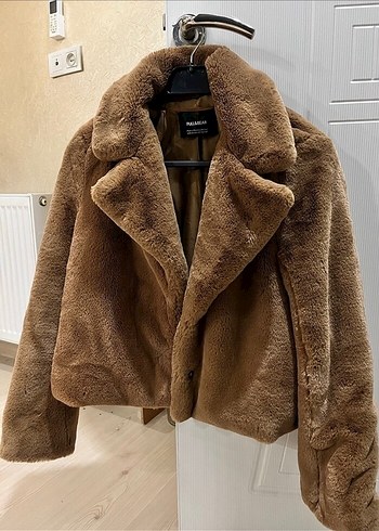 Pull and bear peluş kürk - Görsel 2
