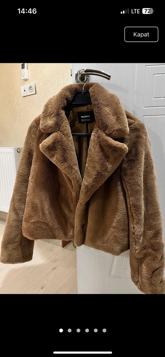 Pull and bear peluş kürk - Görsel 2