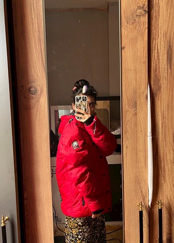 LOFT Kırmızı Kapüşonlu Erkek Mont - Görsel 3