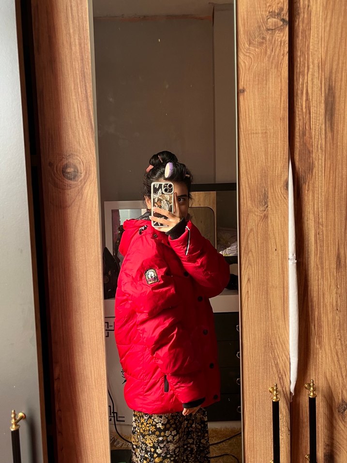 LOFT Kırmızı Kapüşonlu Erkek Mont - Görsel 3