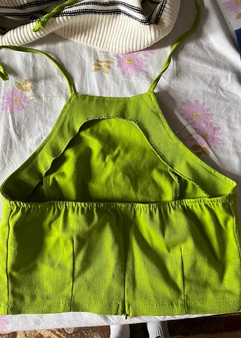 Trendyol & Milla Yeşil İp Askılı Crop Top
