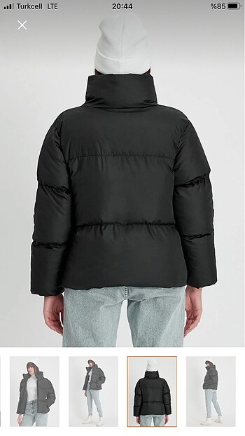 Oversize Şişme Mont - Görsel 5