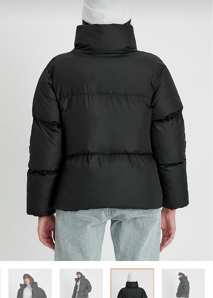 Oversize Şişme Mont - Görsel 5