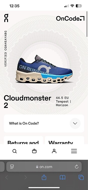 On Runnıng Cloudmonster Spor Ayakkabı