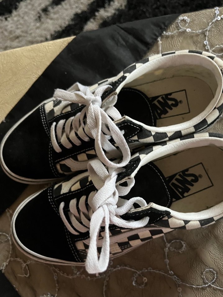 Vans damalı spor ayakkabı - Görsel 3