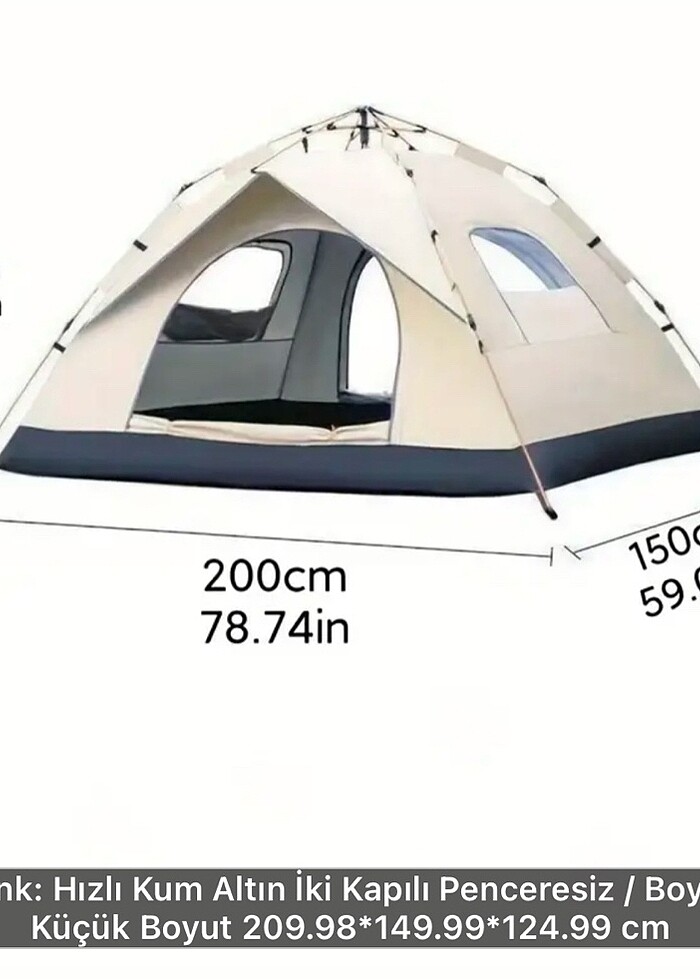 Otomatik kamp çadırı - Görsel 5