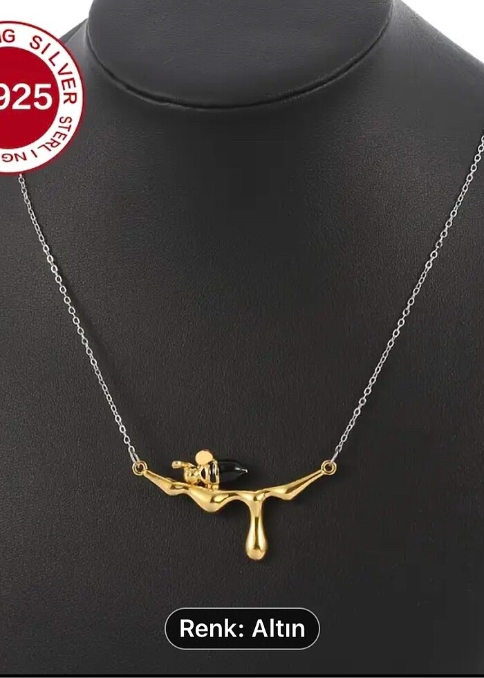 Hipoelerjenik Bal damlası arı kolye - Görsel 2