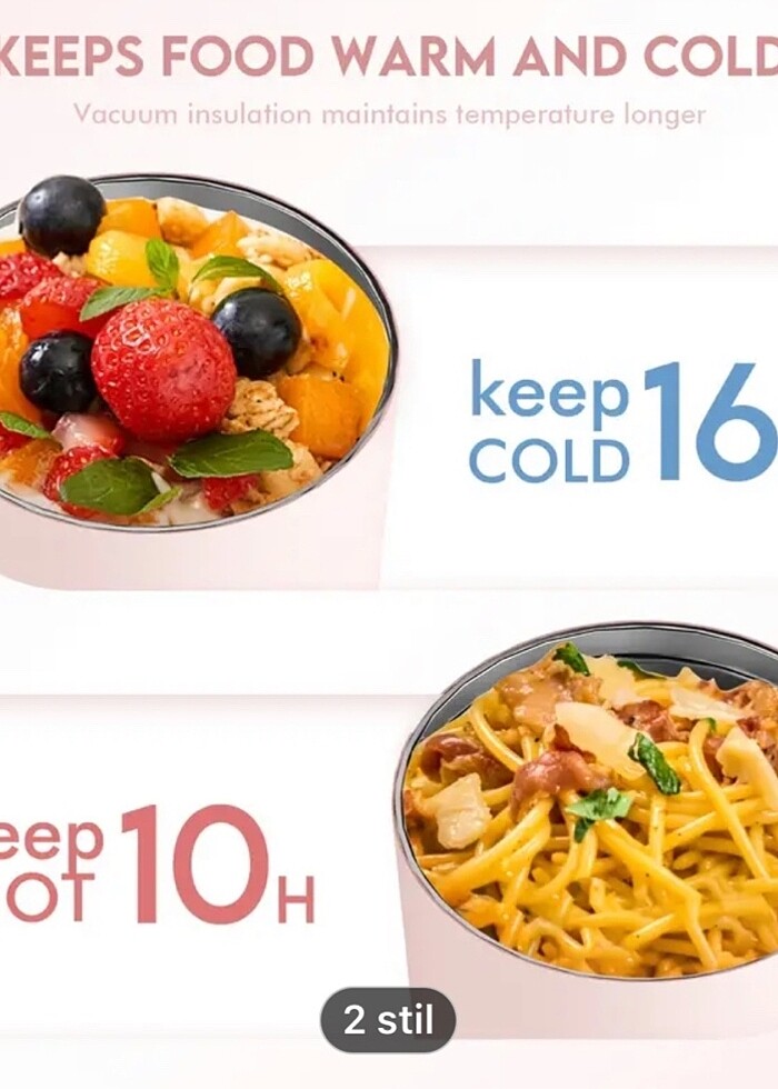 POWCAN 739 ml yemek kabı - Görsel 5