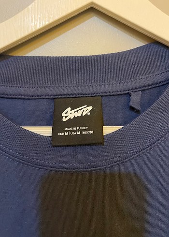 Mavi Baskılı Erkek Kısa Kollu Tişört - Görsel 2