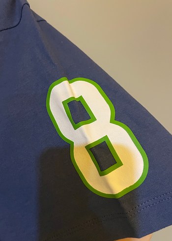 Mavi Baskılı Erkek Kısa Kollu Tişört - Görsel 4