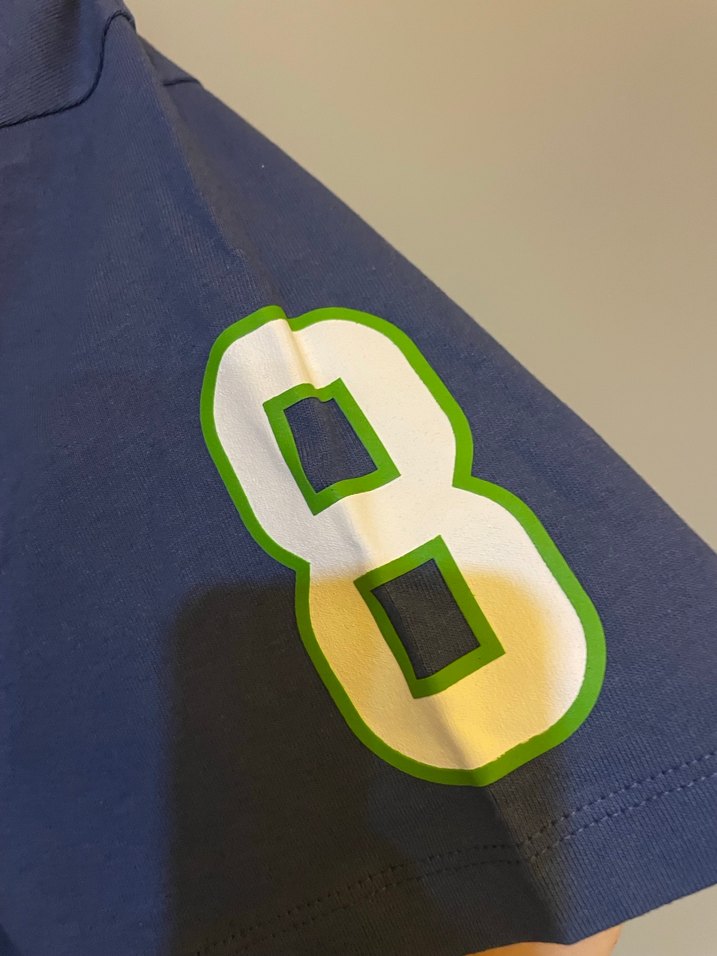 Mavi Baskılı Erkek Kısa Kollu Tişört - Görsel 4