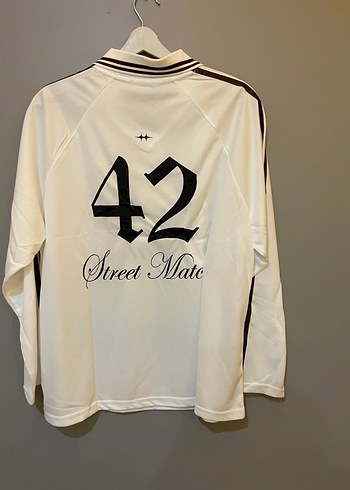 Beyaz Uzun Kollu Erkek Street Wear Tişört - Görsel 2