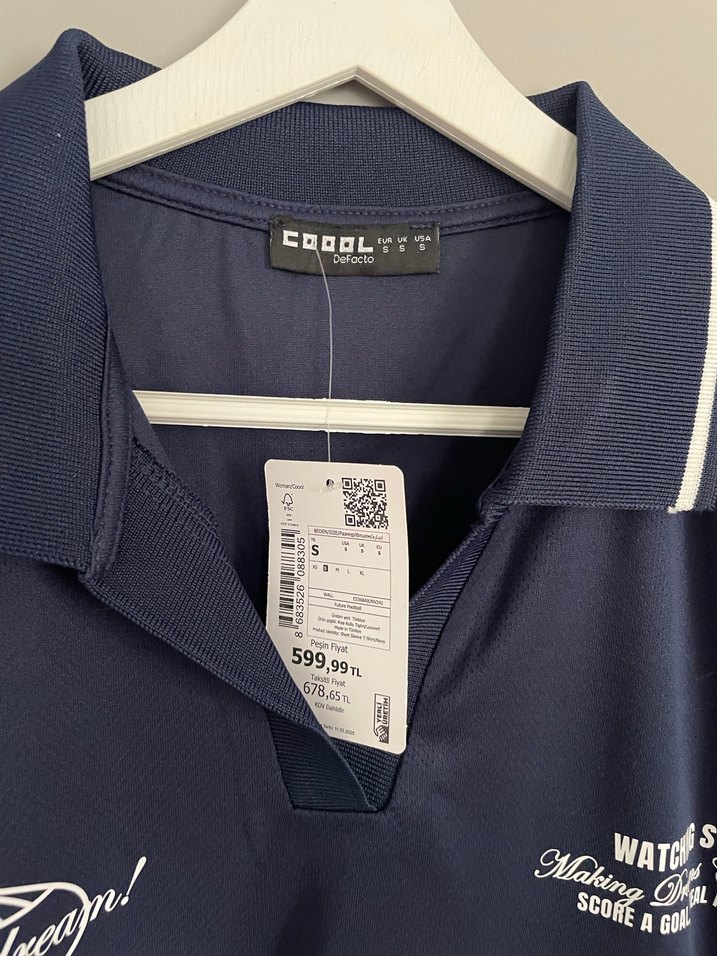 Defacto Lacivert Polo Yaka Spor Tshirt - Görsel 2