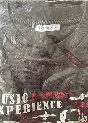 Defacto kadın Siyah Baskılı Uzun Kollu Tshirt - Görsel 3