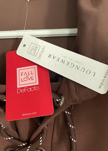 Kahverengi Kapüşonlu Kadın Sweatshirt - Görsel 6