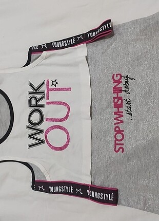 Diğer Alt Üst Kız Çocuk Work Out Takımı 7-8 Yaş