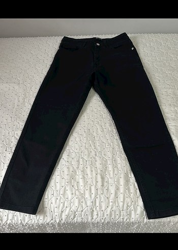 Siyah Mom jeans Kadın Kot Pantolon