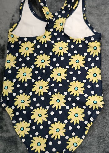 LC Waikiki Kız Çocuk Çiçek Desenli Sarı Mayo