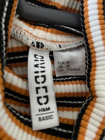 m Beden H&M boğazlı uzun kollu üst