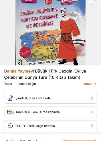 Evliya Çelebi kitap seti 