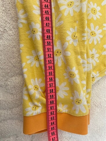 6 Yaş Beden sarı Renk Pijama takımı