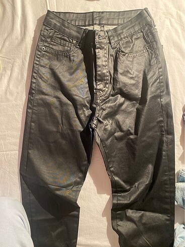 xs Beden siyah Renk deri pantalon