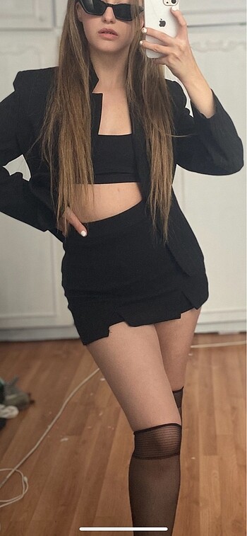 çift yırtmaçlı etek