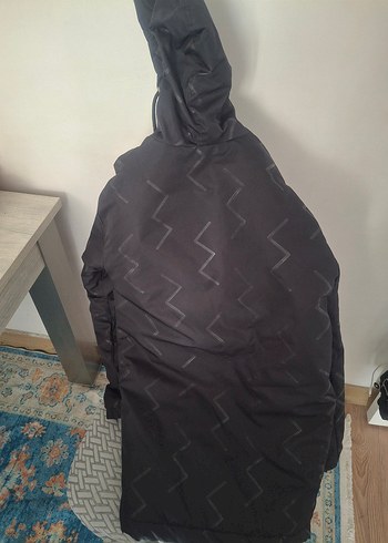m Beden Siyah Fermuarlı adidas Kışlık Mont
