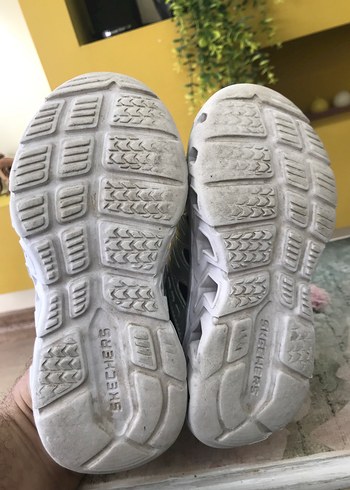 27 Beden yeşil Renk ORİJİNAL Skechers Erkek Çocuk Yılan Desenli Yeşil Sneaker