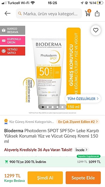 Beden Renk Bioderma 150 Ml Güneş Kremi